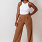 *CLEARANCE* Side Zipper High Waisted Wide Leg