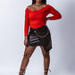 *CLEARANCE* Ribbed Bodycon Off Shoulder Top